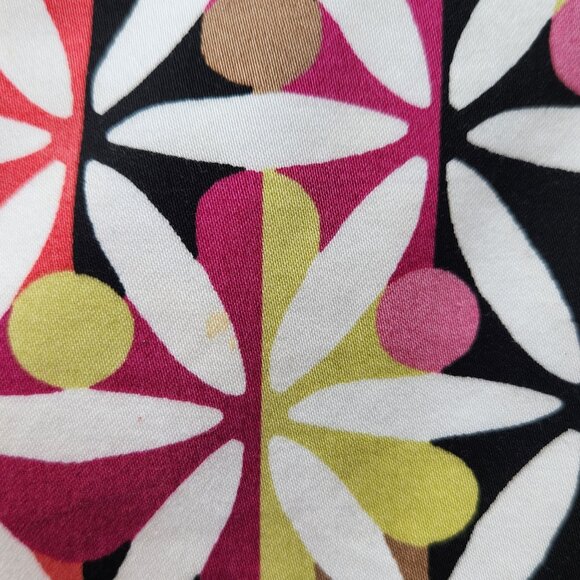 Geoffrey Beene Sport A-Line Multicolor Skirt Floral Geo-Print Cotton Blend - Picture 6 of 12